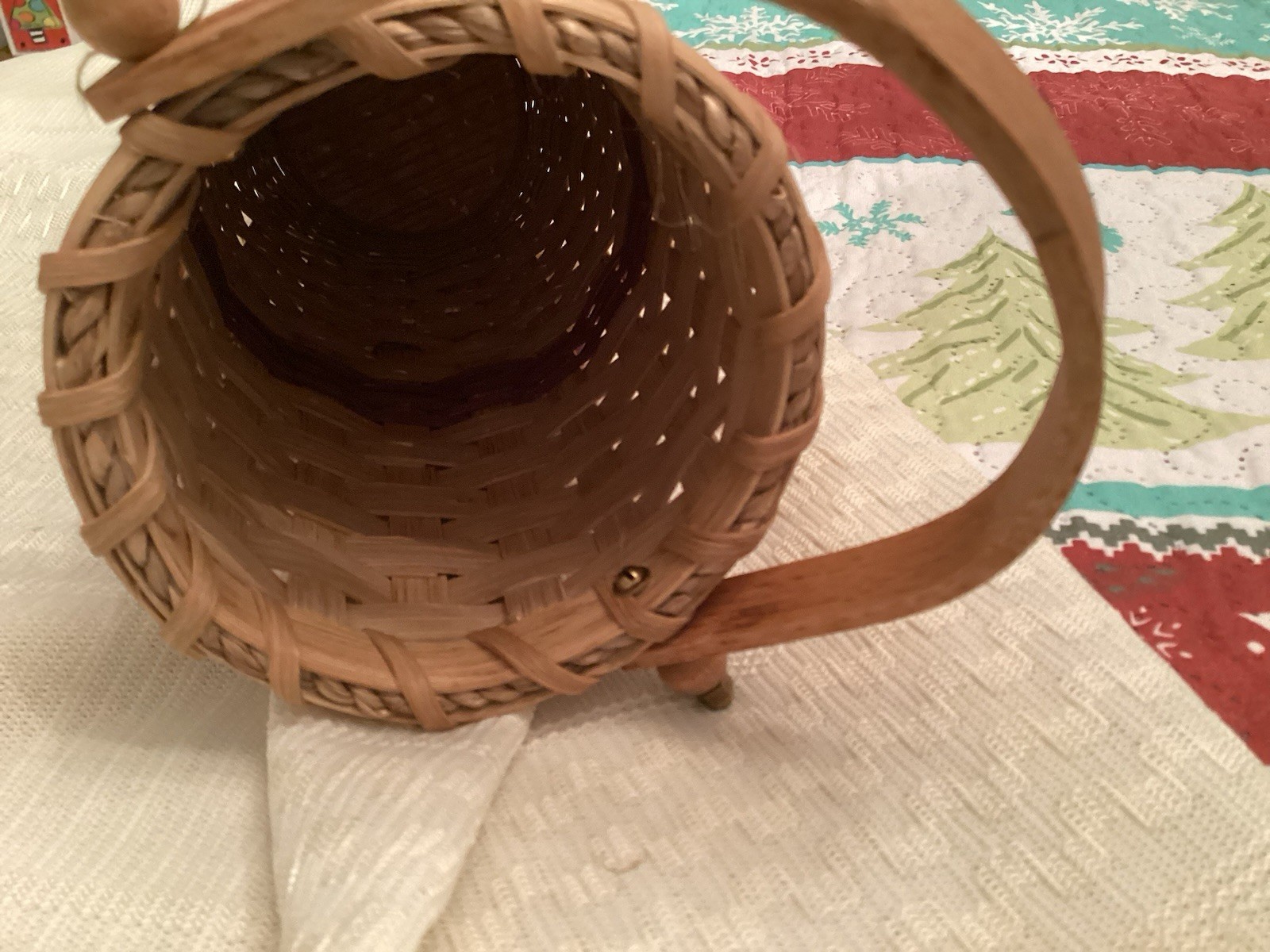 Vintage Wine Bottle Basket