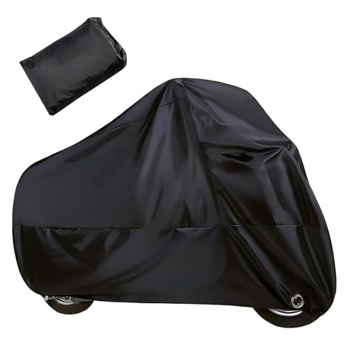 Motorcycle Cover, Outdoor Waterproof Sunscreen Motorbike Protective Cover with
