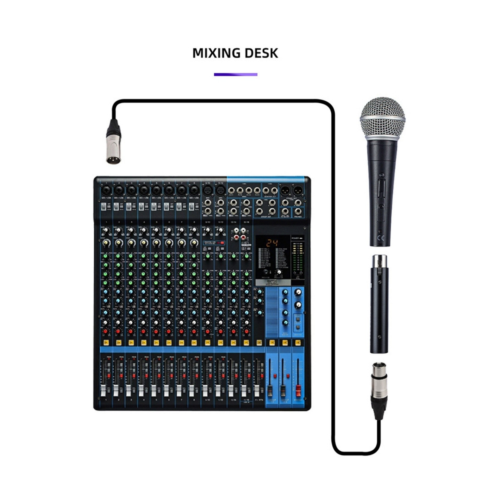 Versatile Inline Microphone Preamp +28DB Gain 48V Phantom Power Lossless Audio