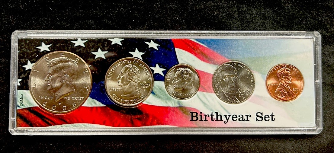2006 Birth Year Set 5 Bright Uncirculated Coins FREE SHIPPING