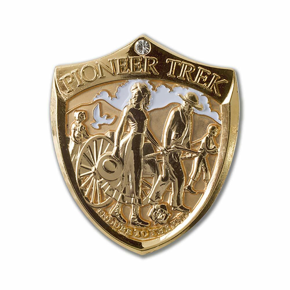 Pioneer Trek Shield Collectible Lapel Pin (Gold) or Tie Tac
