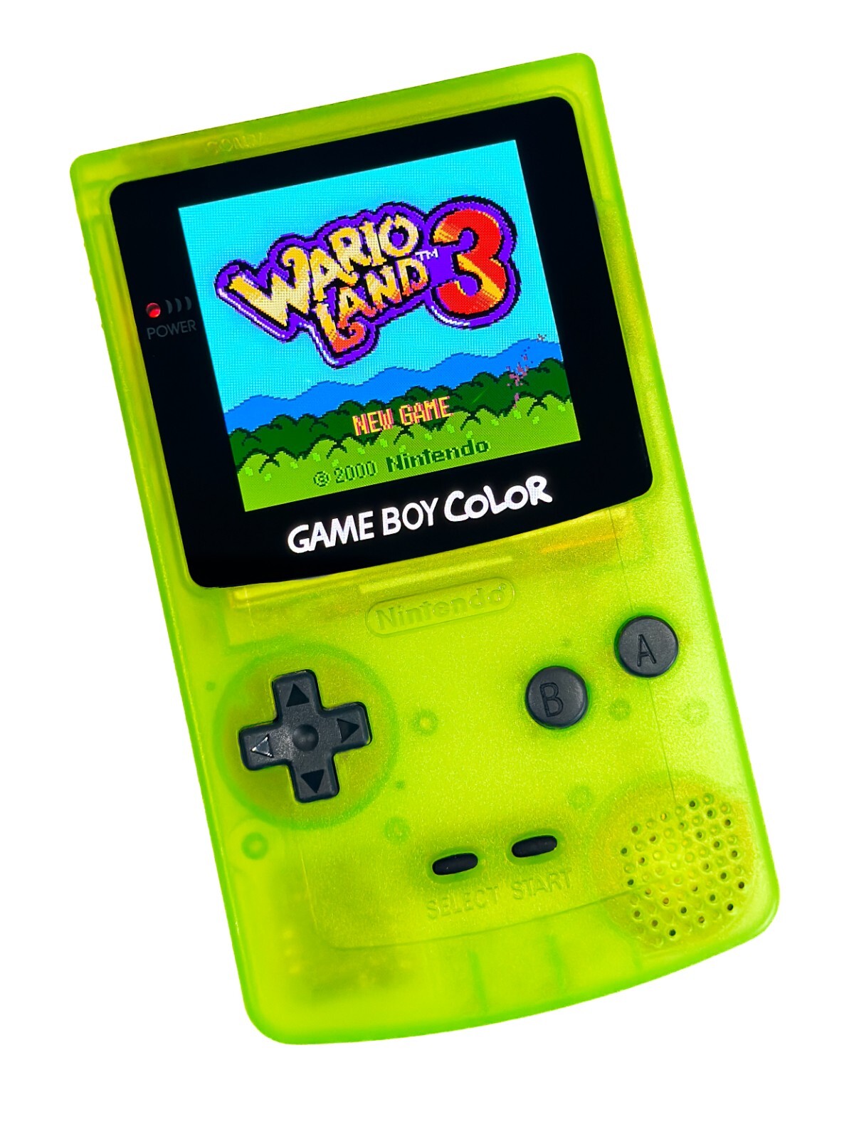 Nintendo Game Boy Color System GBC AMOLED OLED XL Touchscreen LCD Neon Yellow
