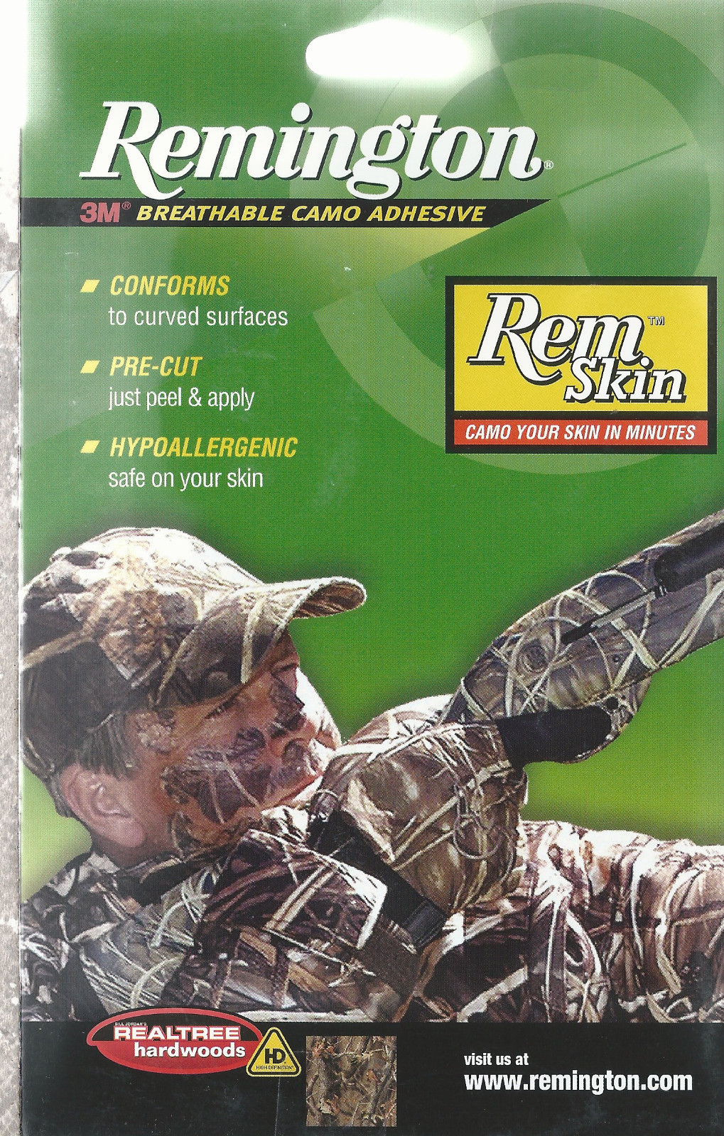 Remington Rem Skin Realtree Hardwoods HD Skin Camo 3M Breathable Medical Tape