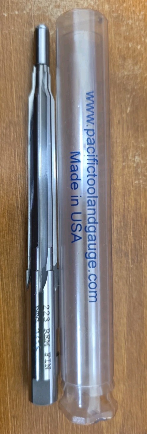 Pacific Tool and Gauge PTG 223 Rem Fin 2/16 Finish Chamber Reamer