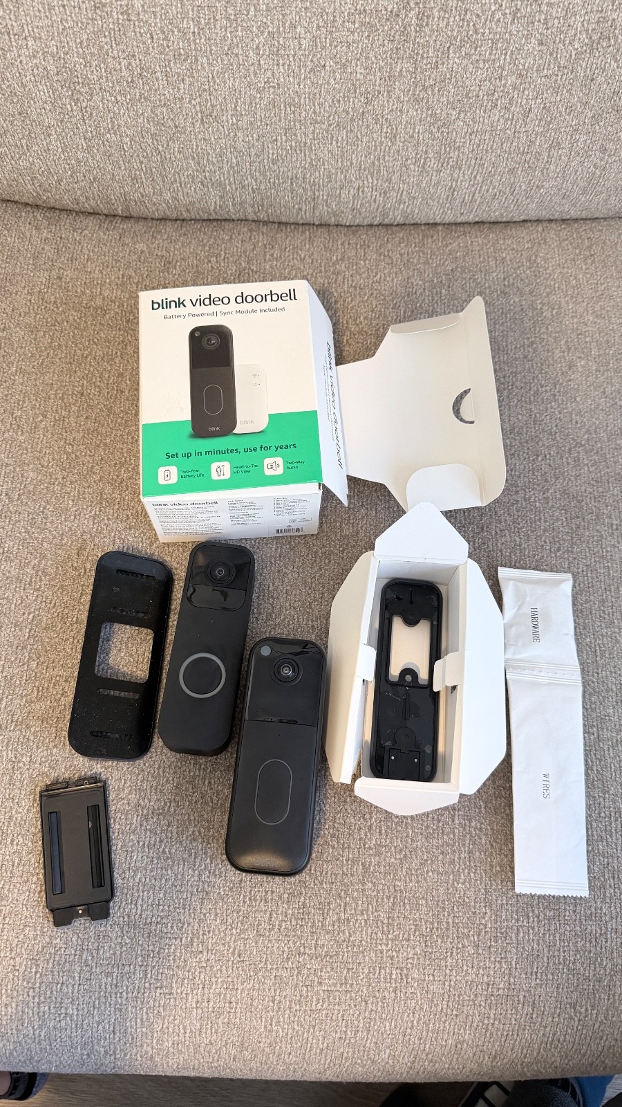 2 Pack Blink Video Doorbell - 1st & 2nd Generation - Smart Doorbell - Black