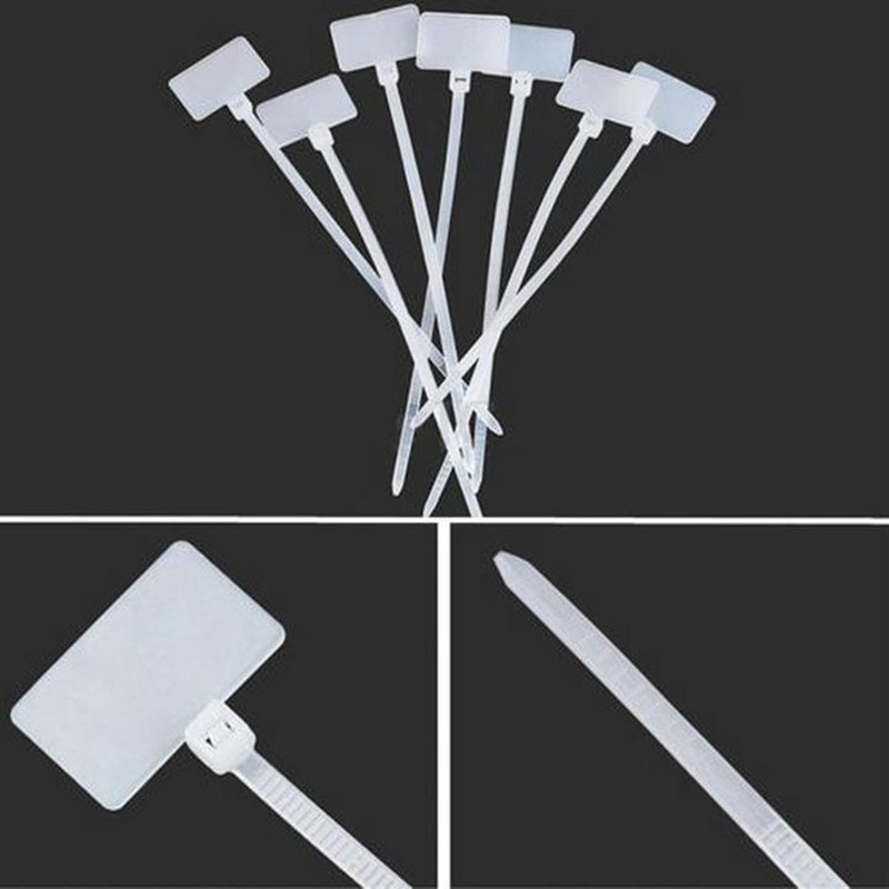 100pcs Nylon Self Locking Straps for Cable Marking and Wire Management