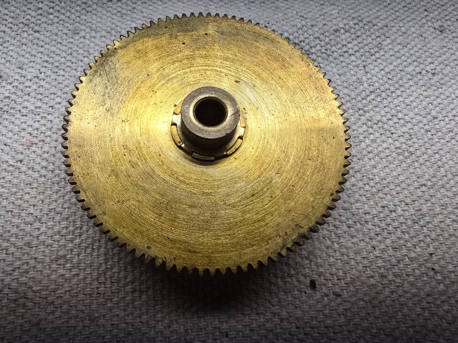 Hammarlund SP-600 Ham Radio Receiver Part - Brass Tuning Assembly Gear - 4