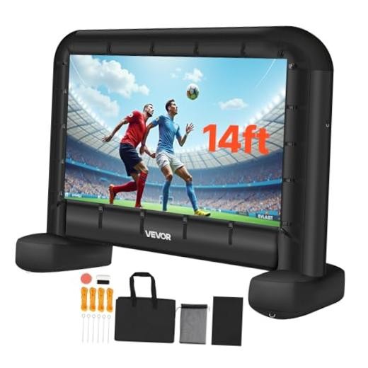 14 ft Inflatable Movie Screen, Inflatable Projector Screen with QC-ZJ-14FTD