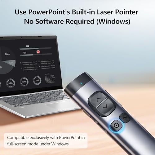 N97s TV Screen Presentation Clicker for powerpoint Green - BLE&USB-AC