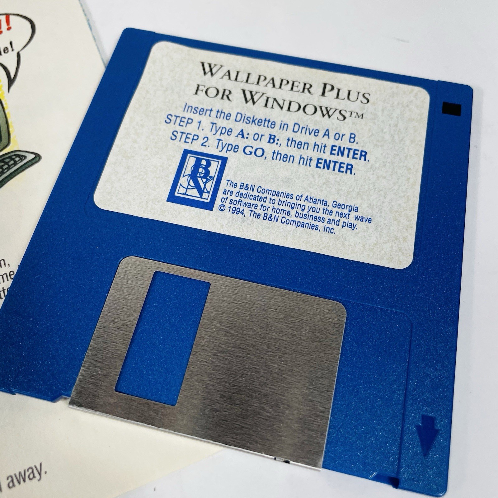 Wallpaper Plus for Windows BIG BOX PC, 1994 3.5" Windows Diskette