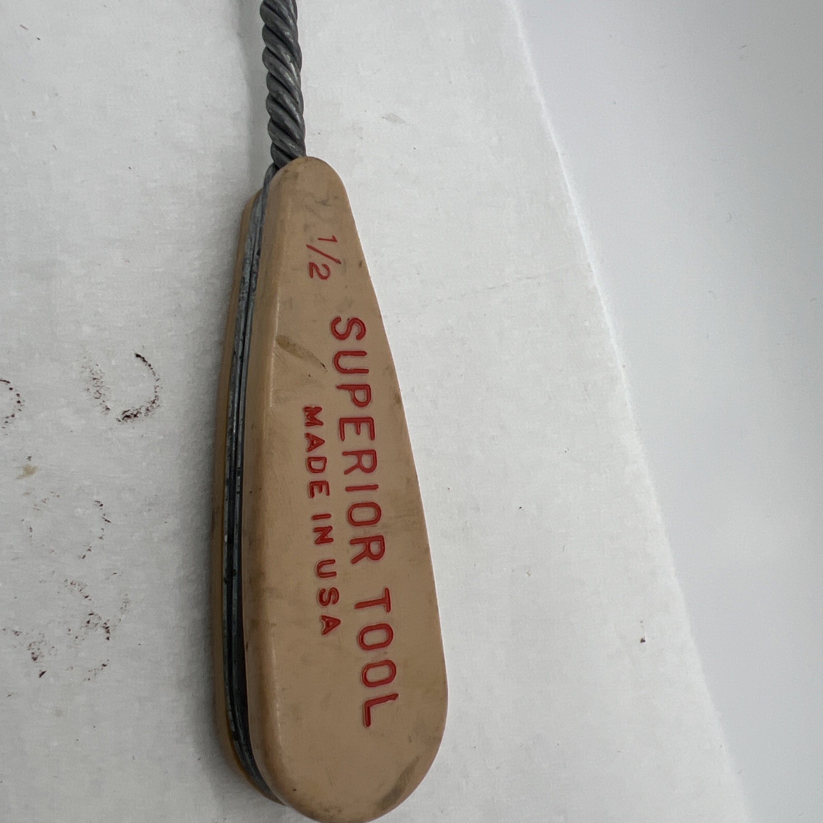 Superior Tool 1/2” Wire Brush Copper Pipe Plumbing Advertising Tool