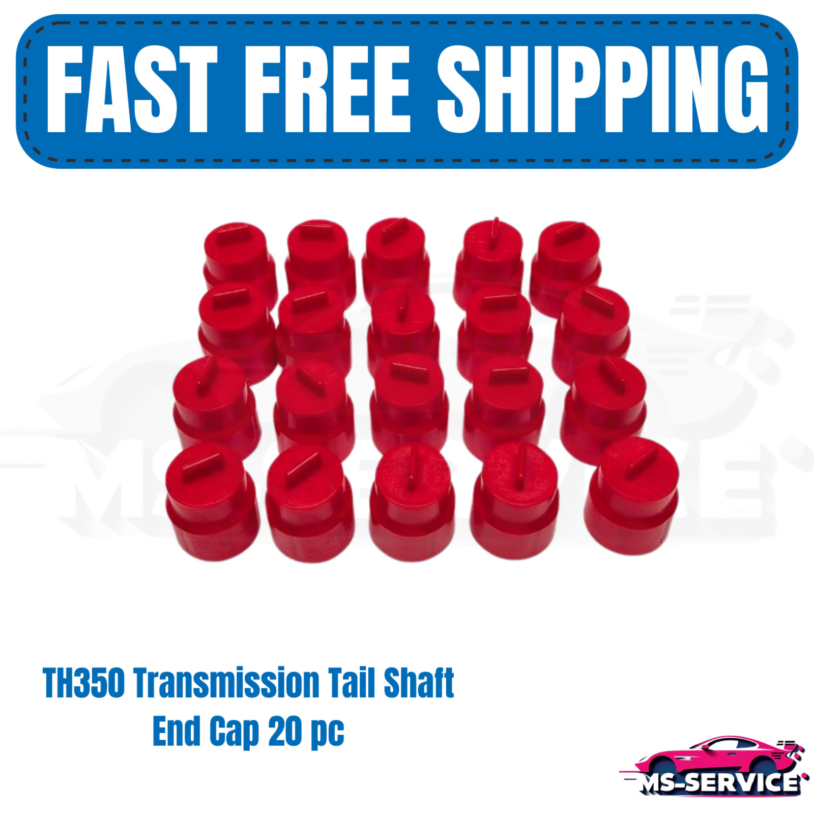 20pc TH350 Transmission Tail Shaft End Cap Plug C4 200-4R 700R4 4L60E Powerglide