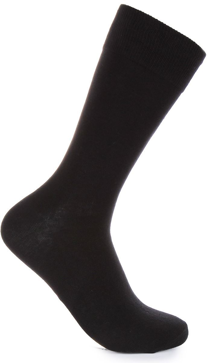 Justinreess England Dress Cotton Socks For Men Socks In Black 2 Packs