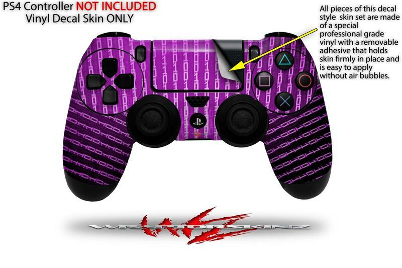 Skin for Sony PS4 Controller Binary Rain Pink