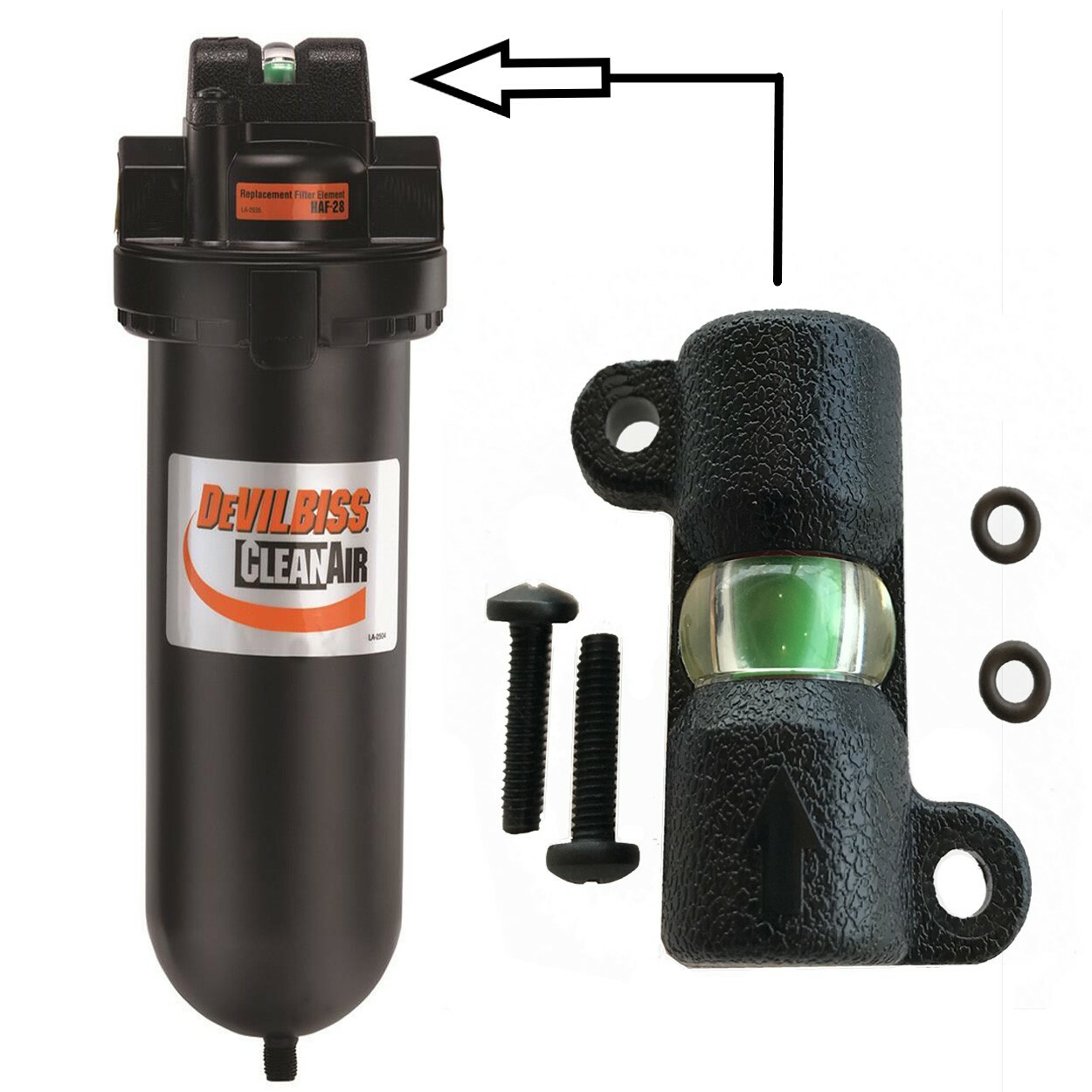 Devilbiss HAF-404 190883 Filter Change Indicator for DAD-503 Air Filter