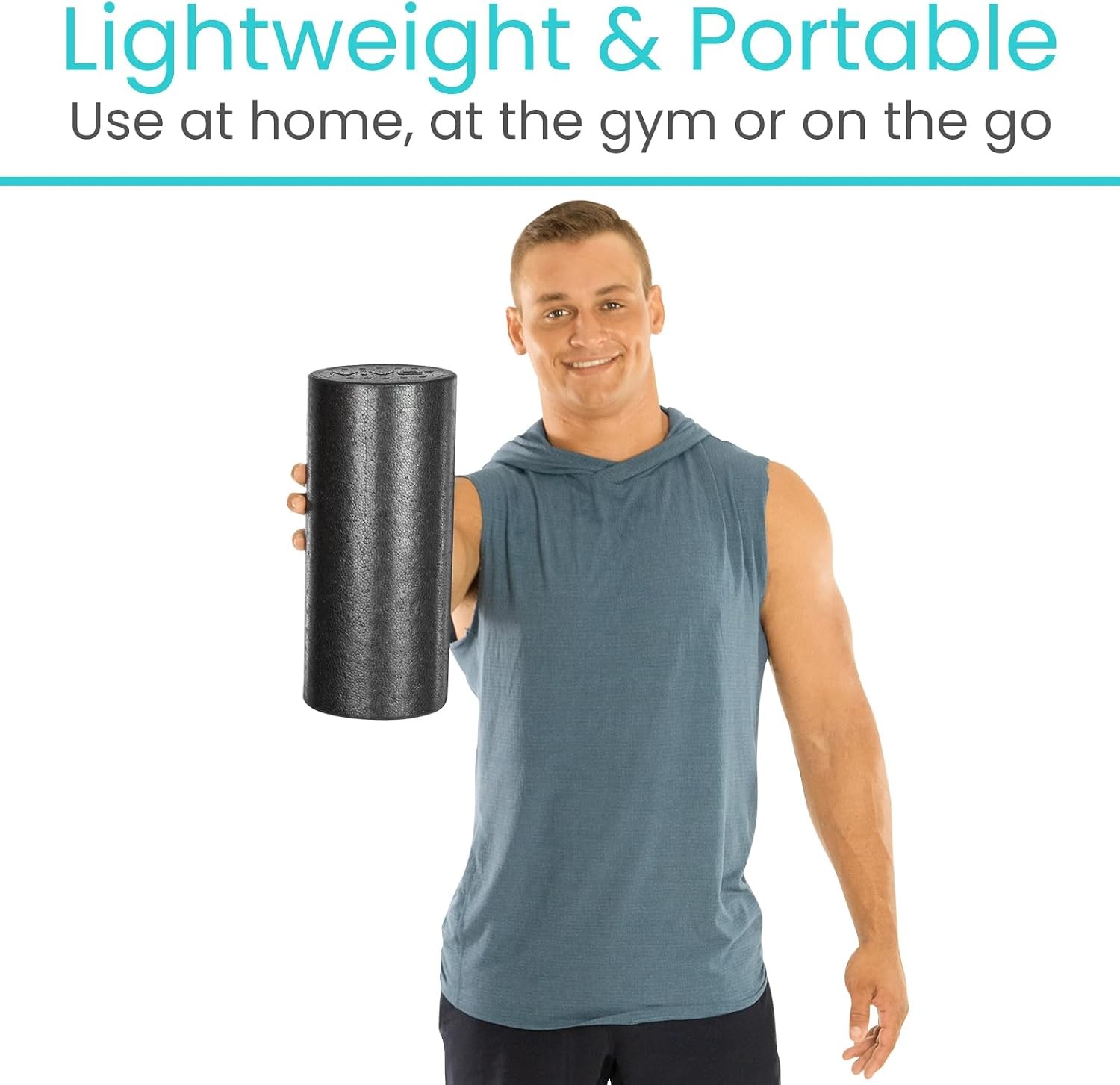 High Density Foam Roller 12 inch Large Foam Roller Exercise Physical Therapy