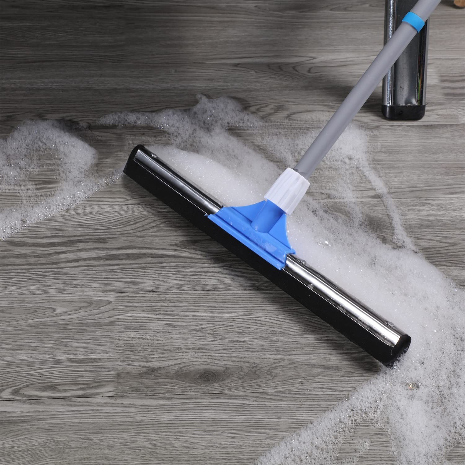 Floor Squeegee for Concrete Floor - 50" Squeegee Broom with Long Handle for T...
