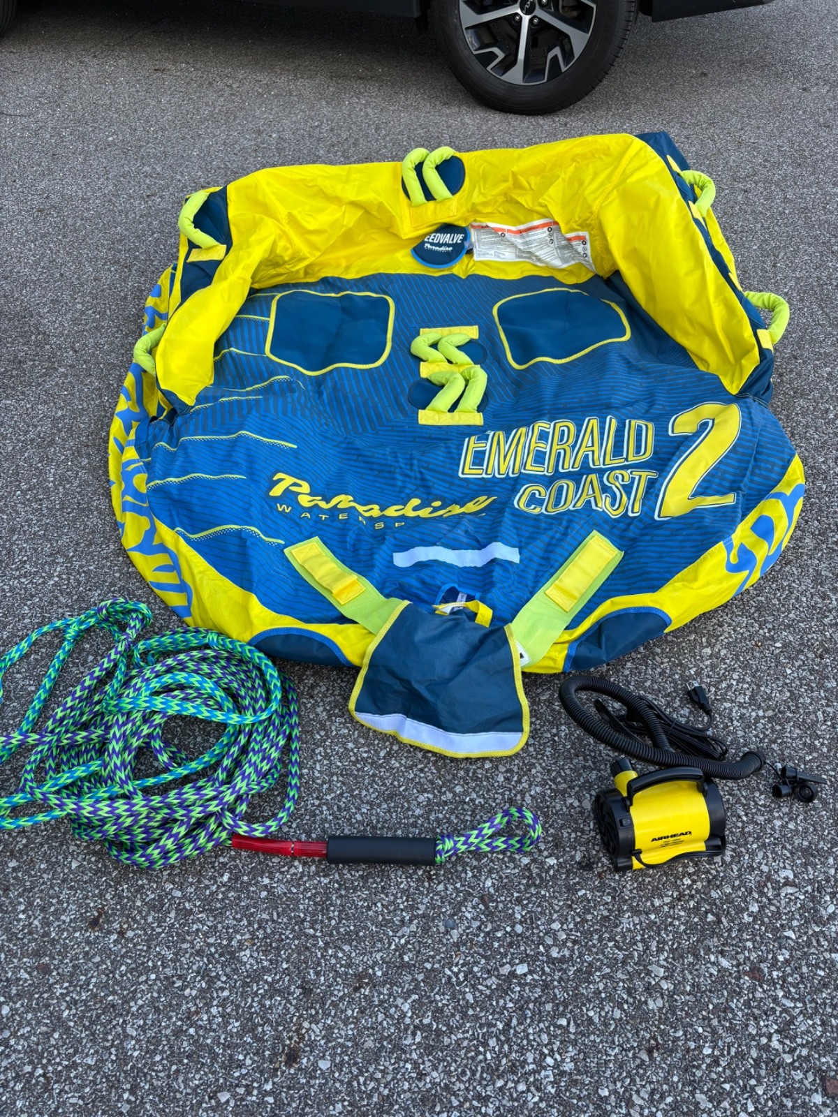 Paradise Water Sports - Emerald Coast Towable Tube for Boating - 1-2 and1-3 Ride