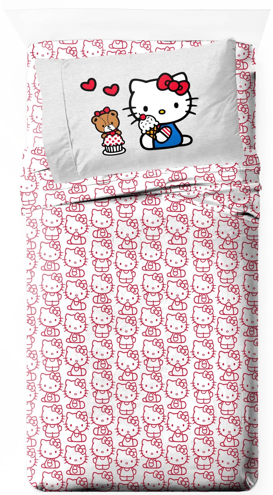 Sheet Set with Fitted, Flat Sheets & Pillow Cover - Ultra-Soft Bedding with P...