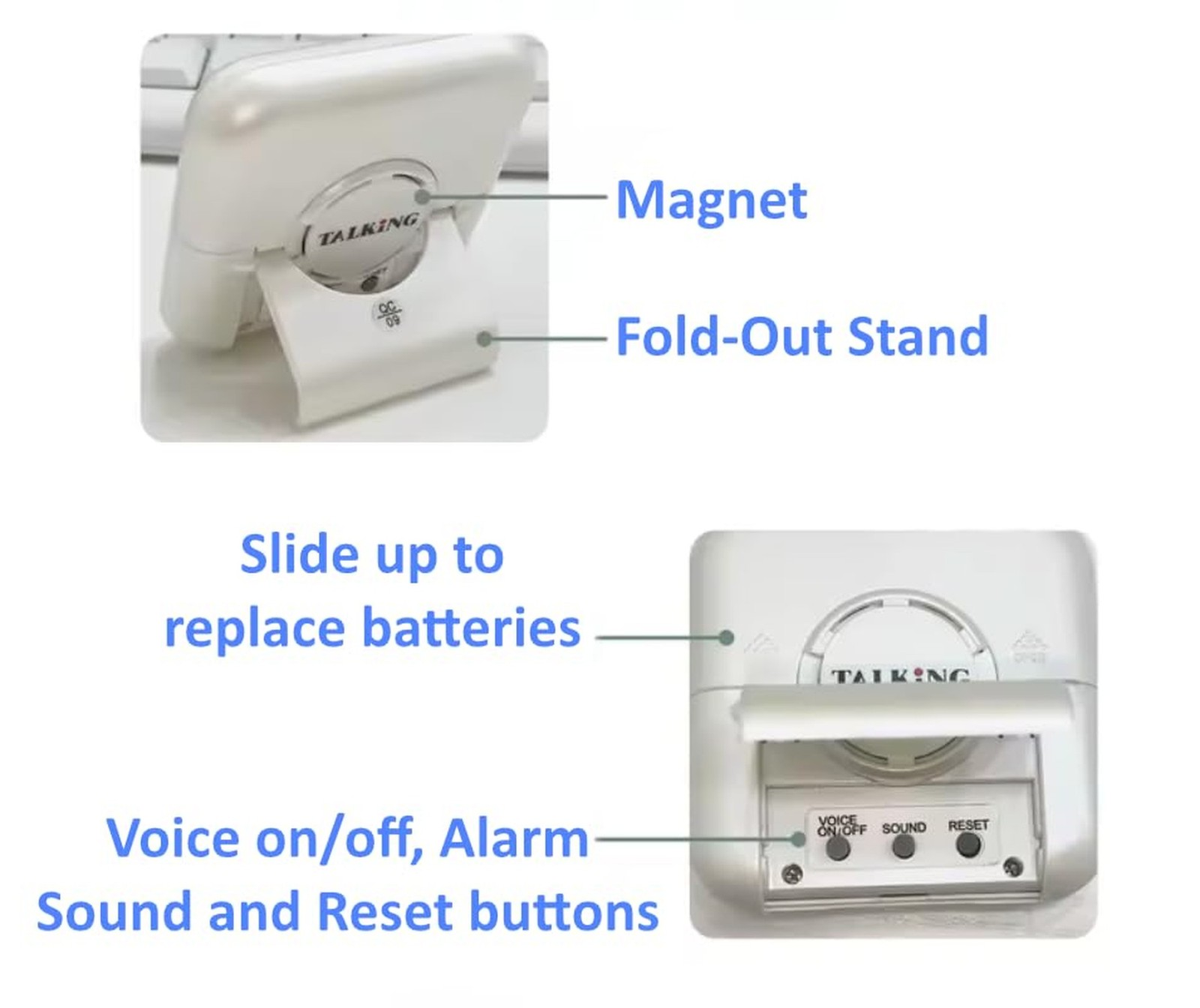 Talking Digital Timer & Clock | Voice Countdown Announcements Every Hour/10 M...