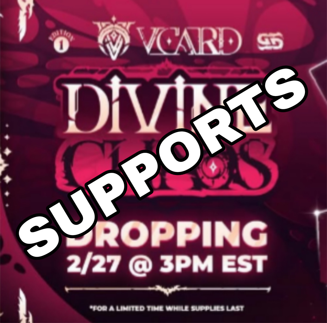 VCard Divine Chaos SUPPORTS First Edition Singles [Base/Holo]