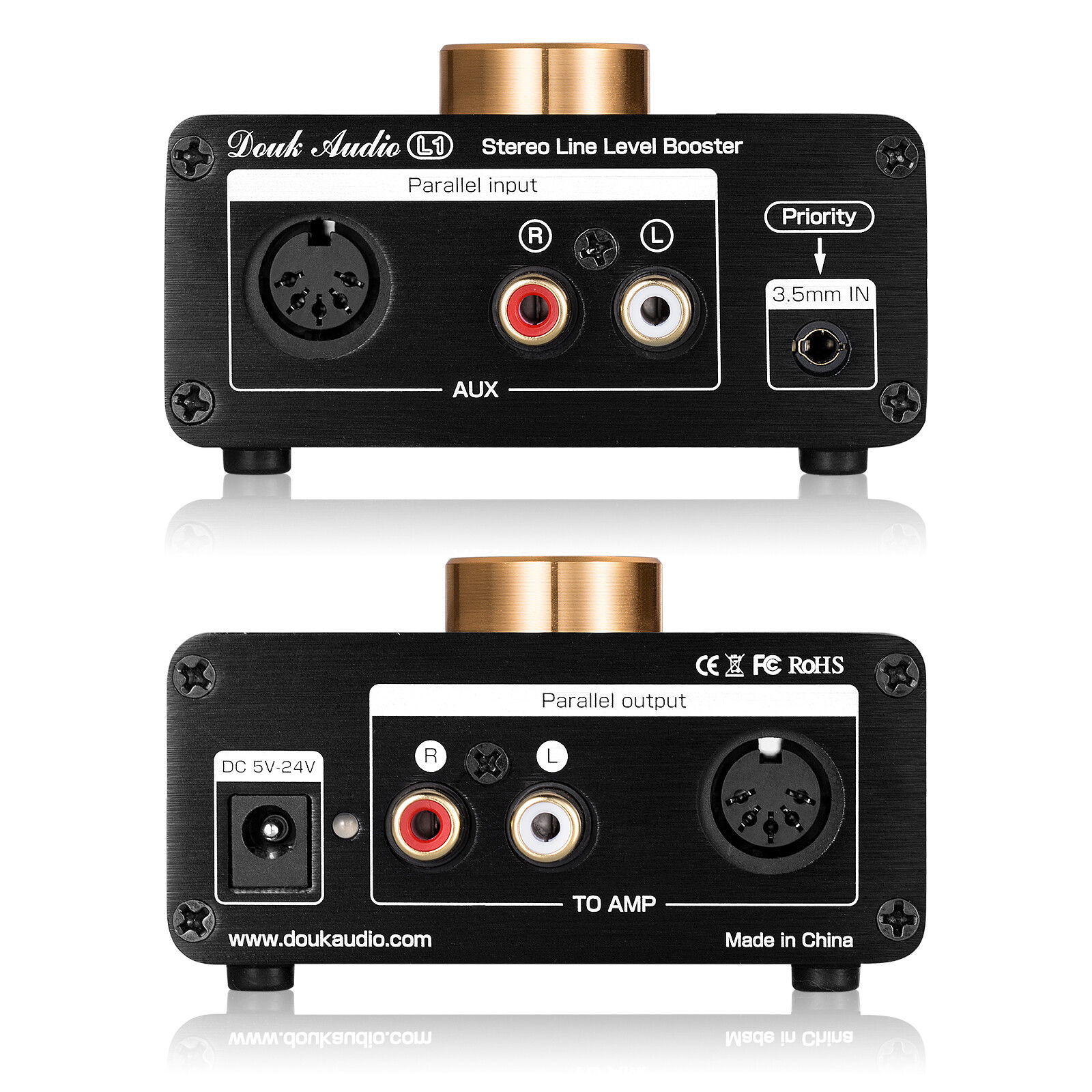 Douk Audio L1 Stereo Line Pre-Amplifier Level Booster for MP3, iPad, iPhone