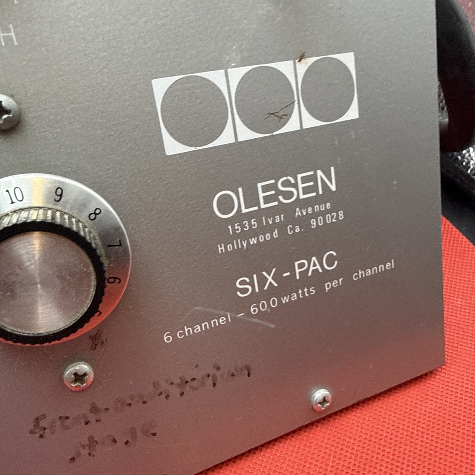Olesen Six-pac Stage Lightning Controller 6 Channel -600w For Parts Only