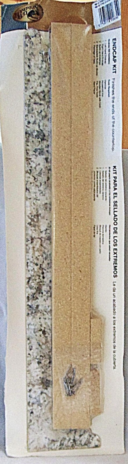 Hampton Bay Laminate End Cap Kit with Integrated Backsplash in Typhoon Ice