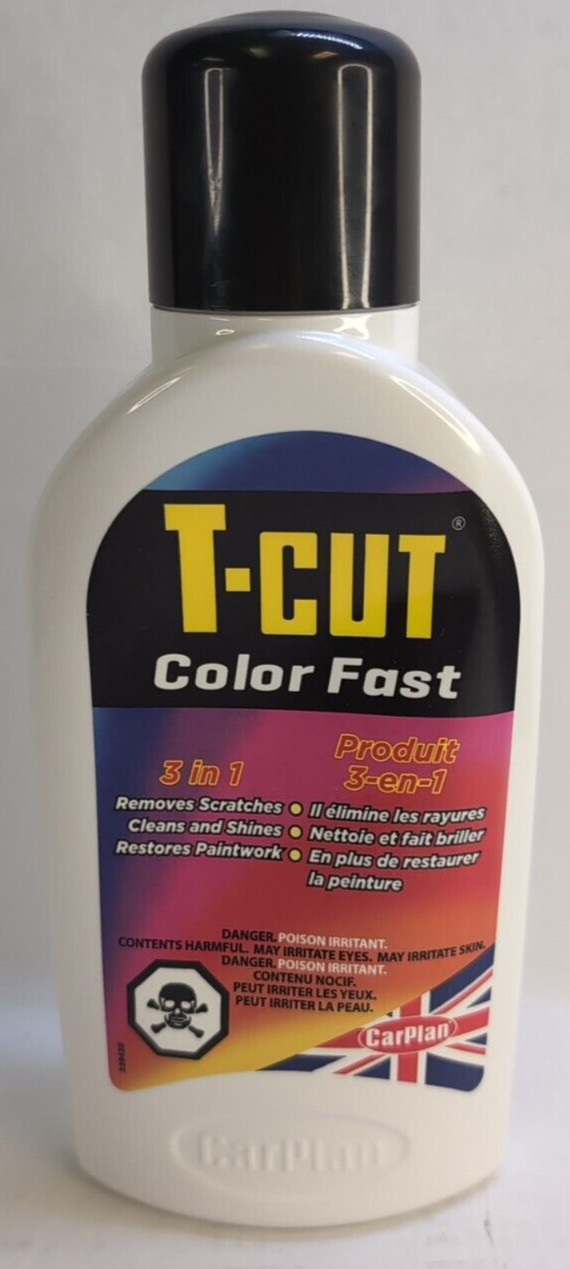 T-Cut White Scratch Remover Color Fast Paintwork Restorer Carplan Polish 500ml