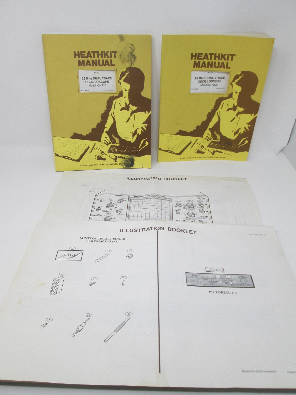 Heathkit Manuals Model IO-4225 25MHz Dual Trace Oscilloscope 1985