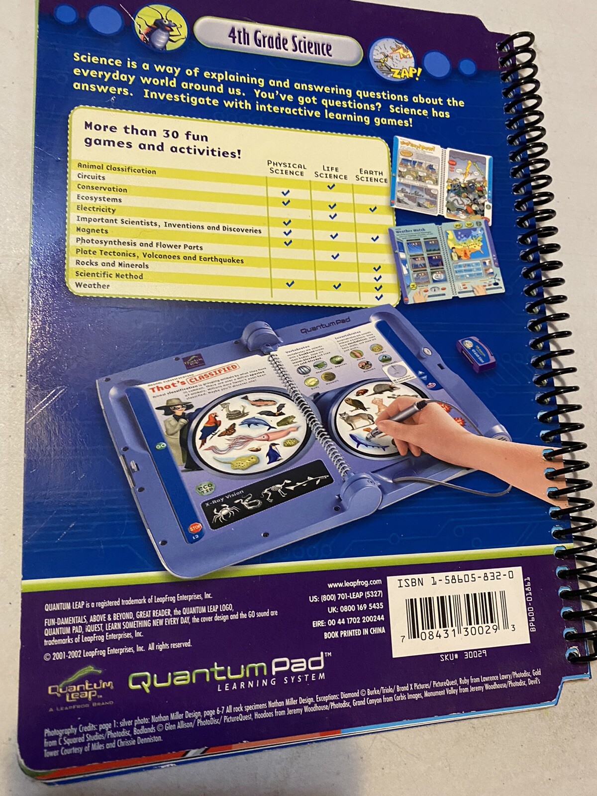 Quantum Pad Learning System - 4th Grade SCIENCE Book ONLY