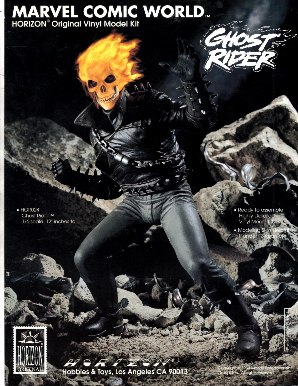 Catalog - Horizon Vinyl Model Kits Sales Sheet Marvel Ghost Rider 1993