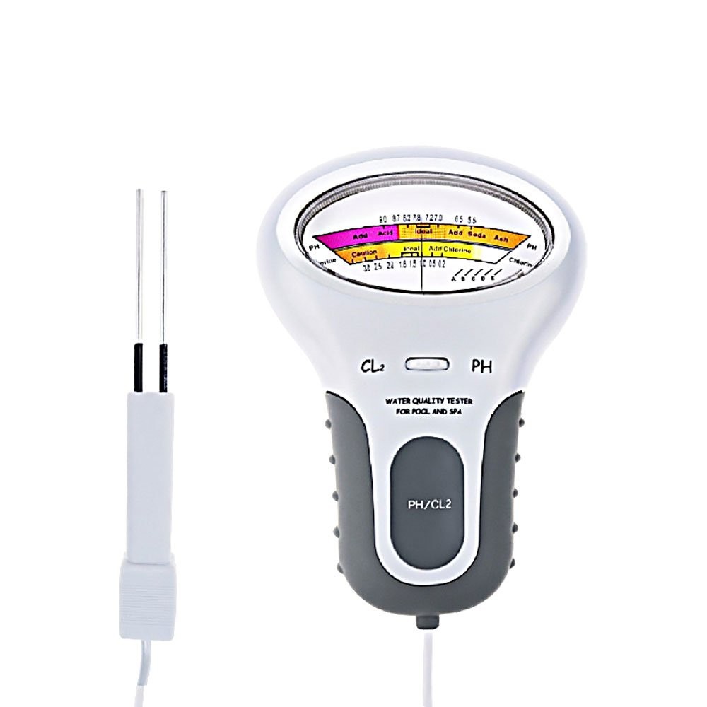 Swimming Pool Kit Meter Chlorine Digital PH Water Quality Tester Level MonitorCW