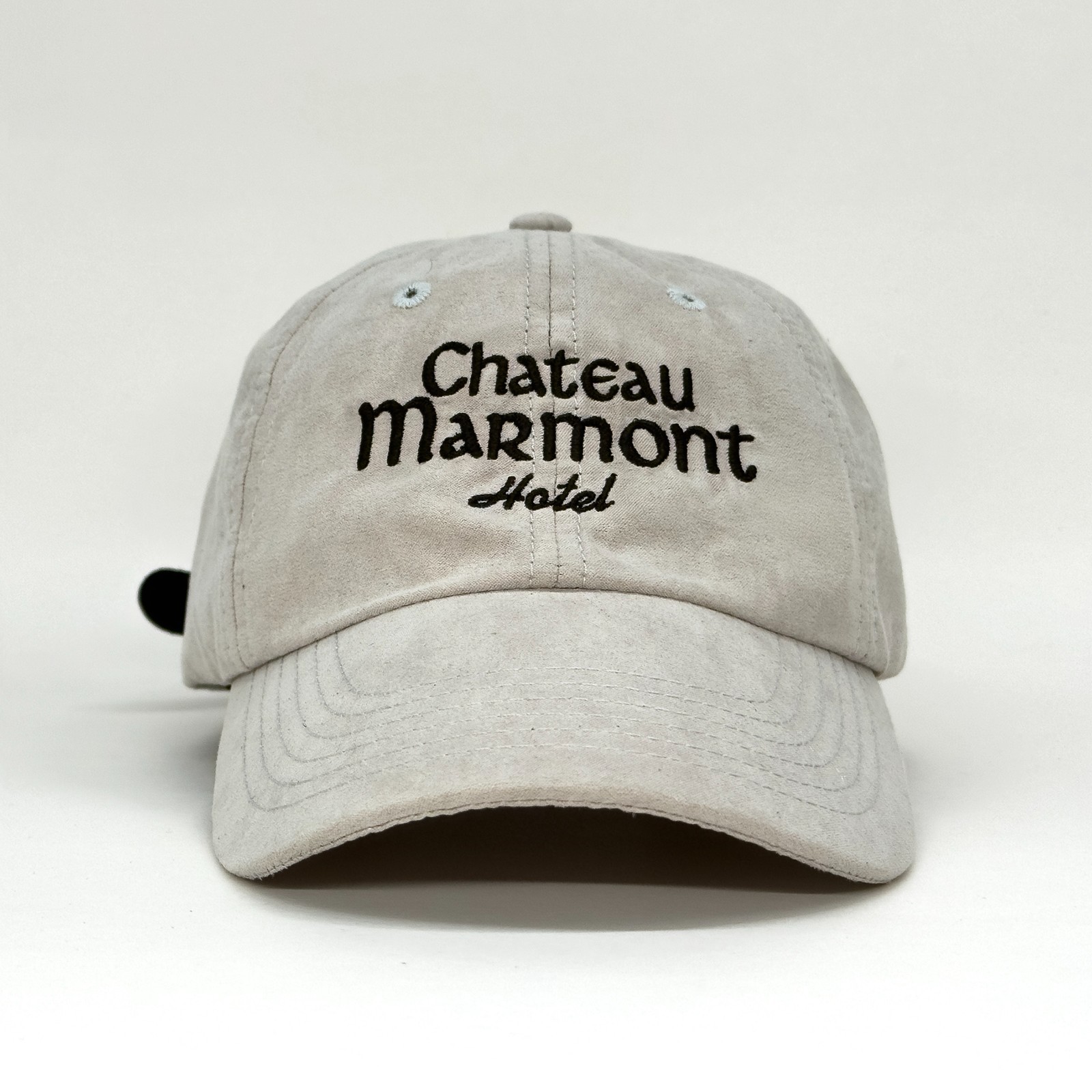 Chateau Marmont Faux Suede Dad Hat by Shutout Clothing – Neutral LA Streetwear H