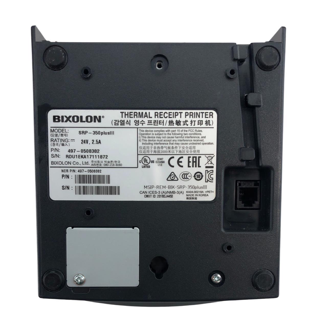Bixolon SRP-350PLUSIII Thermal POS Receipt Printer - No AC Adapter