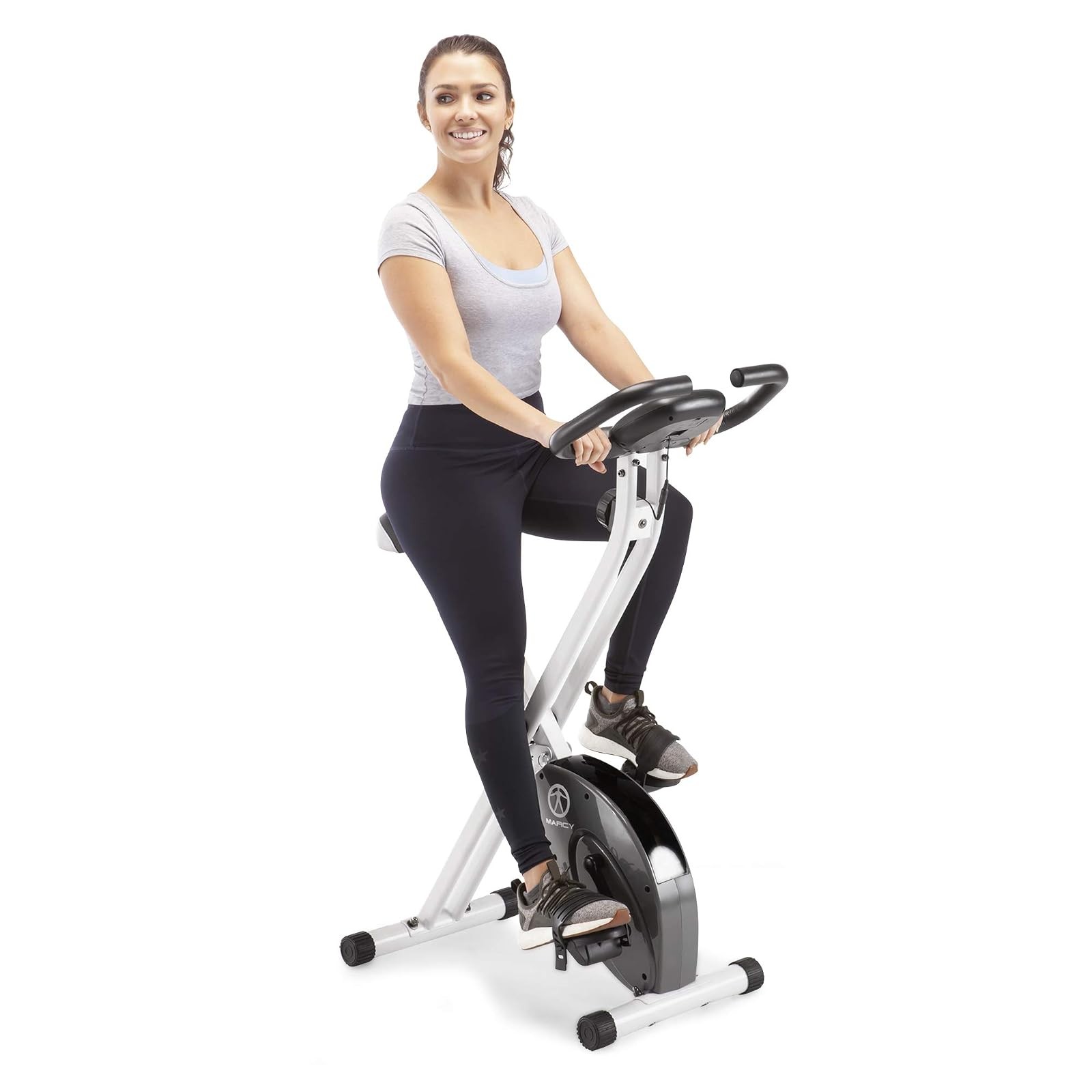 Marcy Foldable Upright Exercise Bike Cardio