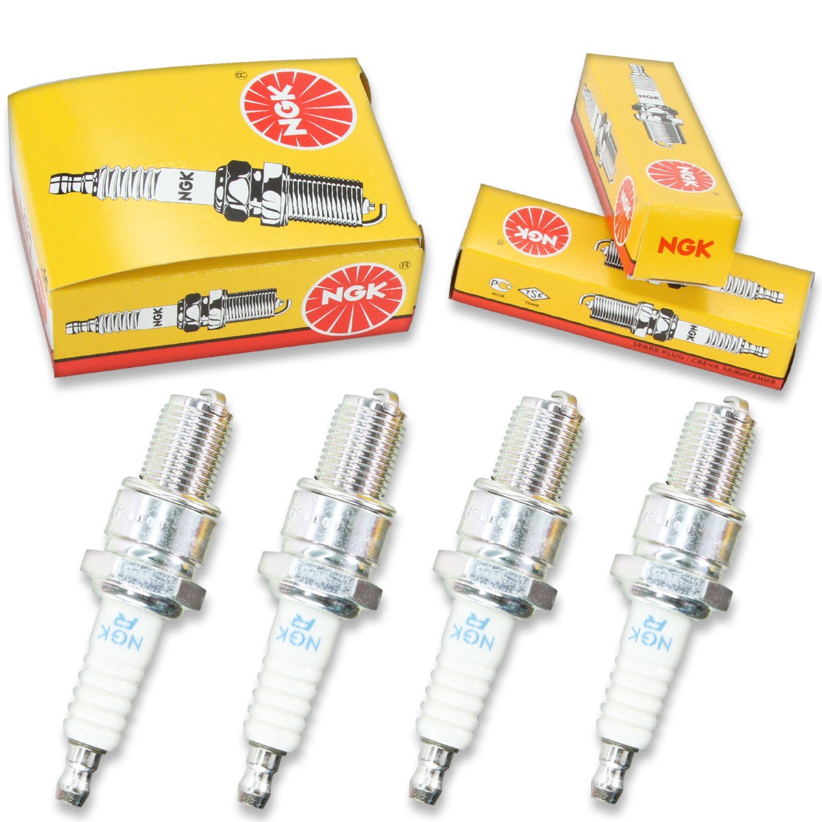 4pcs 2006 KTM 300 EXC NGK Standard Spark Plugs 300 Kit Set Engine yw