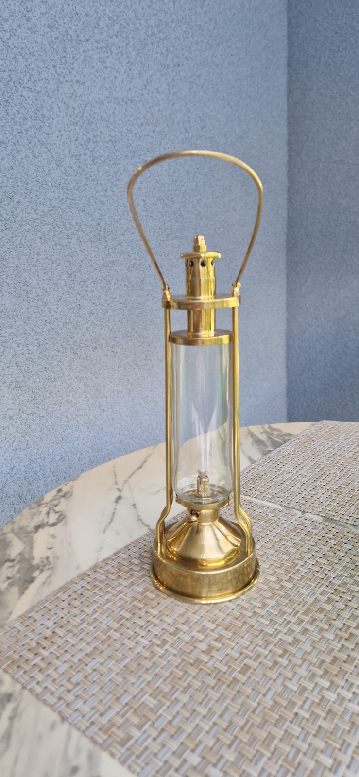 hand made kerosene lamp