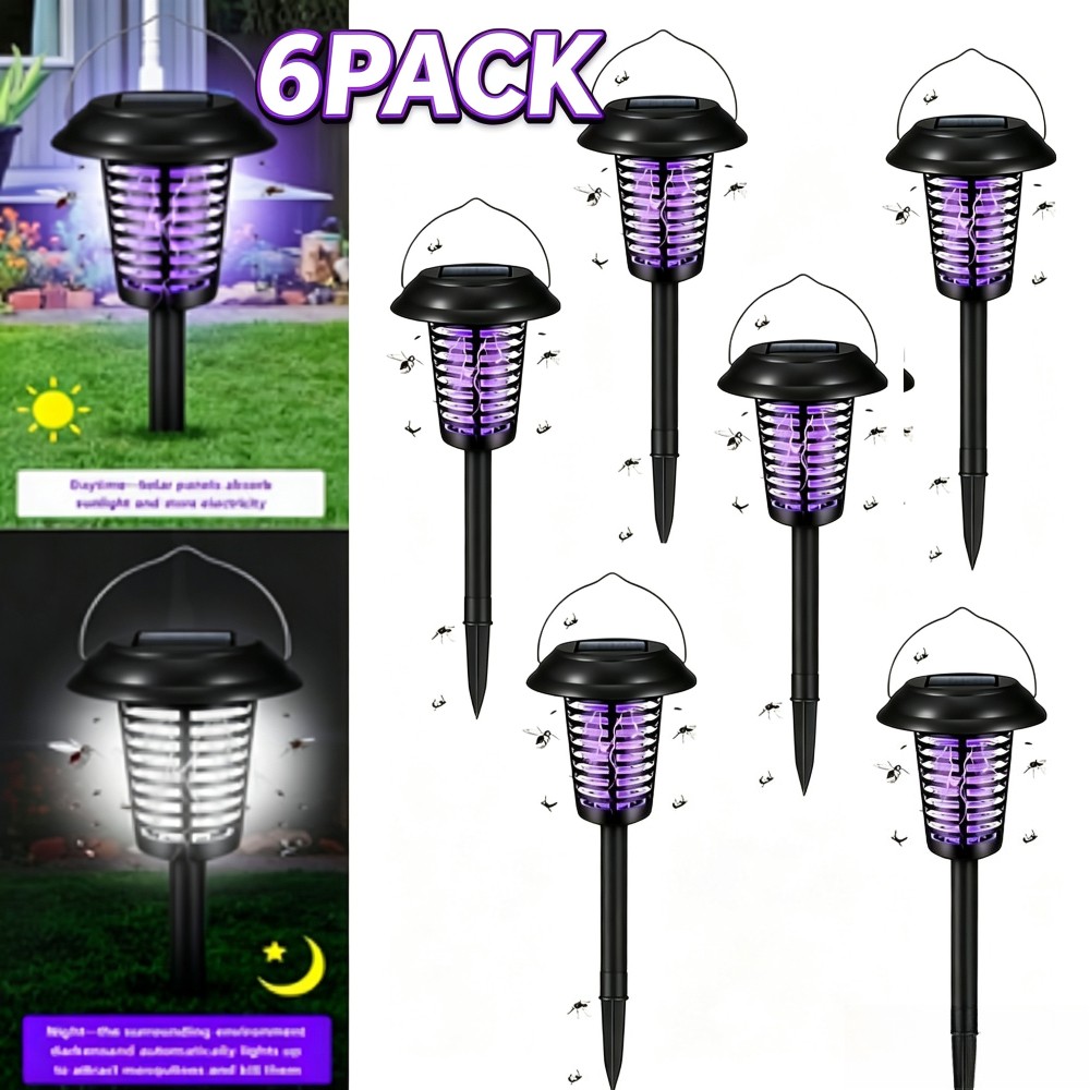 2/4/6 Pack Outdoor Solar Stake Lights Waterproof LED Landscape Lamp