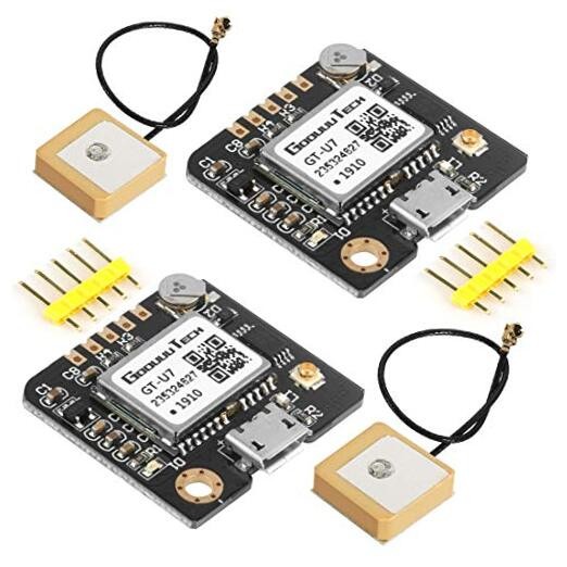 Doudou 2pcs GT-U7 GPS Module, High Sensitivity, Low Power Consumption,