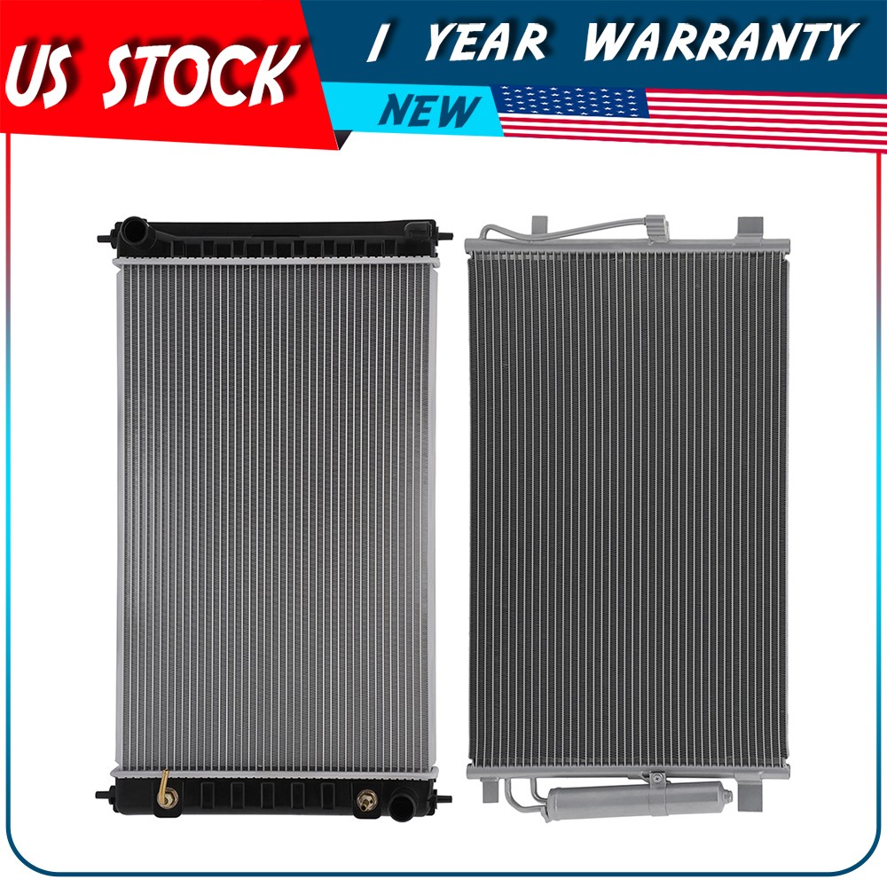 Radiator and AC Condenser Kit For 11-18 Nissan Altima 16-18 Nissan Maxima