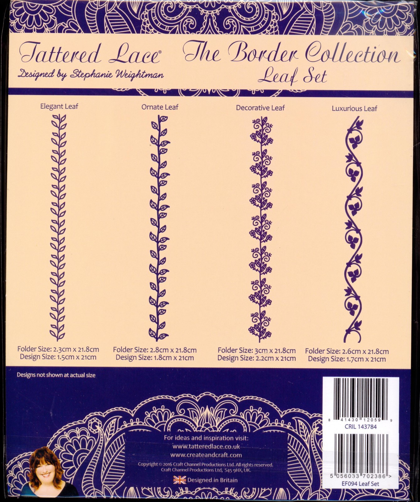 TATTERED LACE The Border Collection LEAF SET Embossing Folders