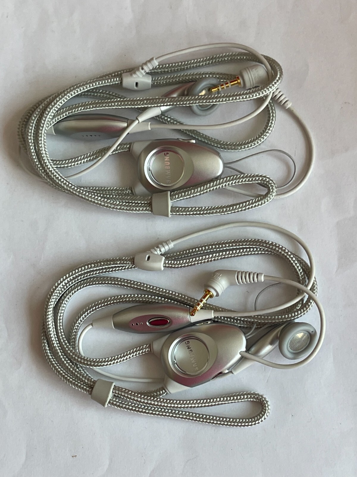 2 x Original Samsung SGH-T100 A800 V200  2.5mm Jack Necklace Handsfree - new