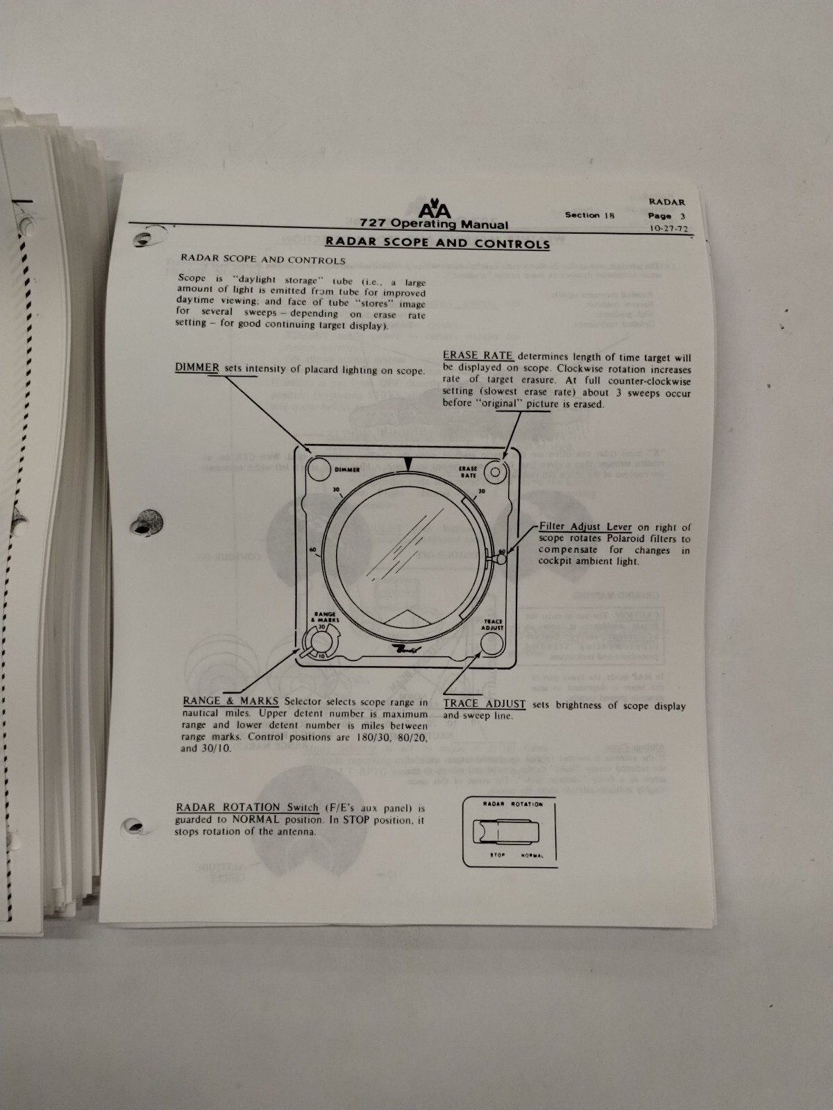 American Airlines 727 Operating Manual 1977-Copy