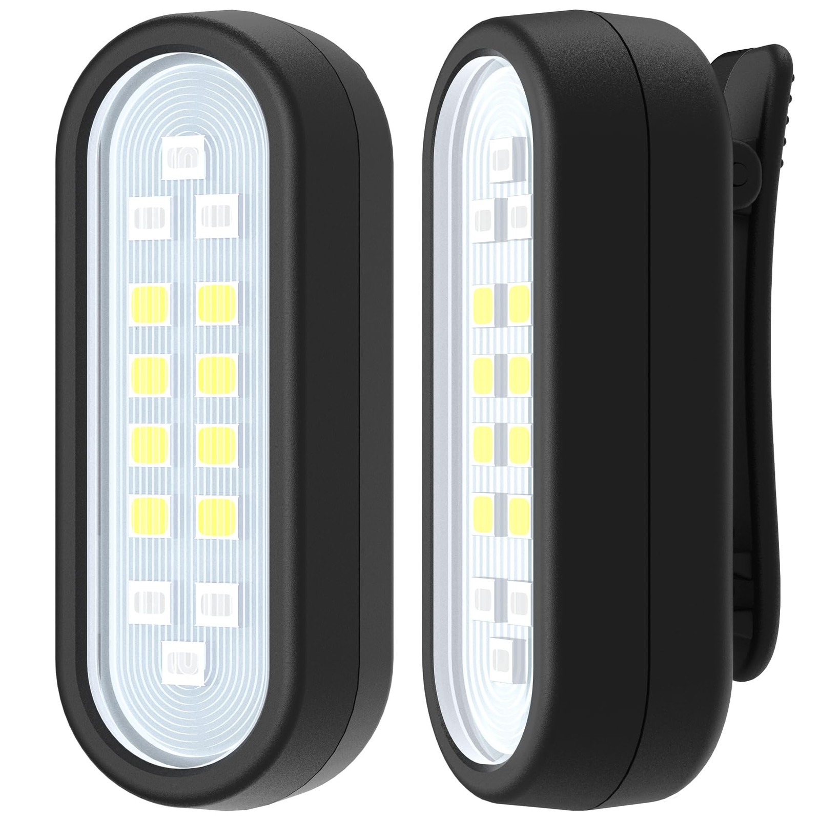 Linterna de running con clip, recargable corredores, ideal para caminar de noche