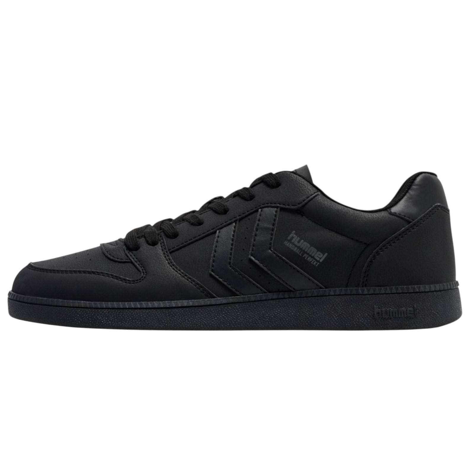 HUMMEL SHOES HANDBALL PERFEKT SN ALL BLACK 42-47 NEW70€ samba liga gk landin low