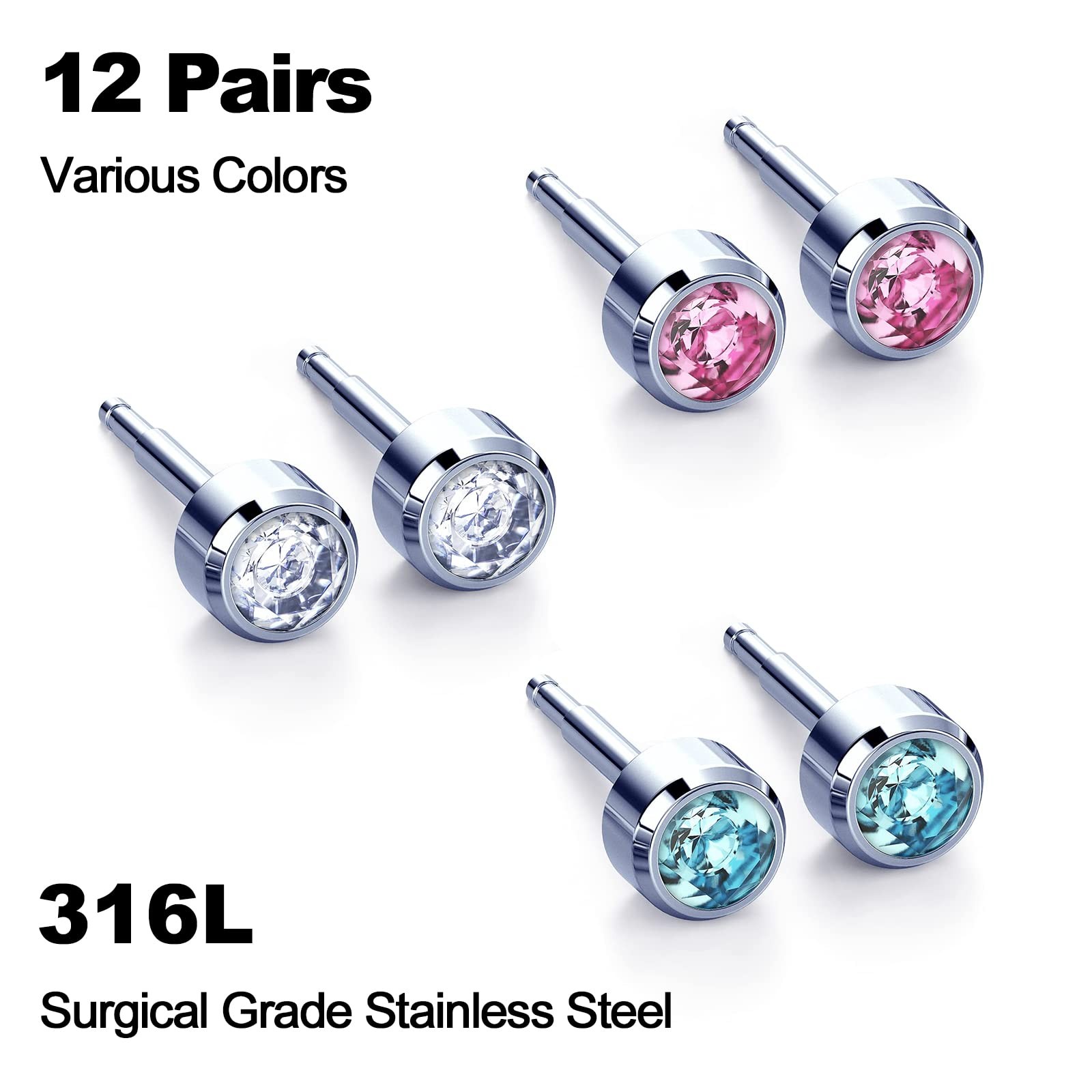 Ear Piercing Kit,Premium Ear Piercing Gun Kit with Hypoallergenic Piercing Studs