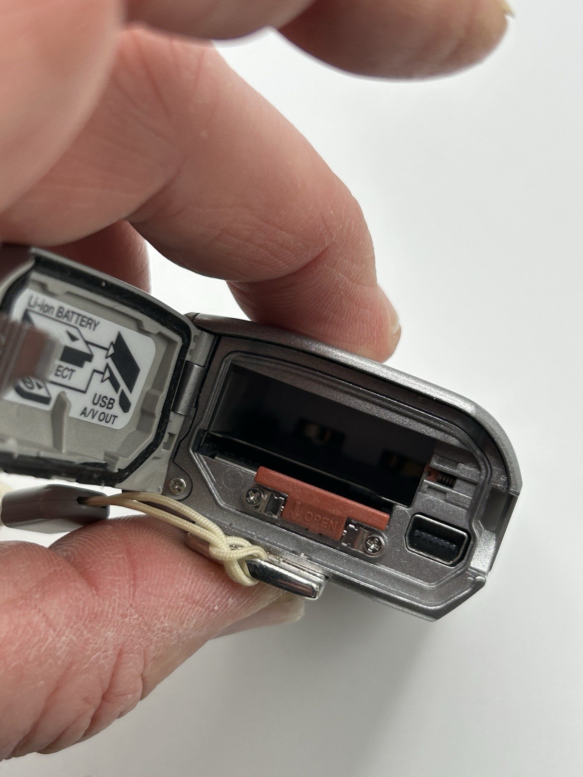 Olympus Mju Mini Digital Camera Silver Compact - Untested
