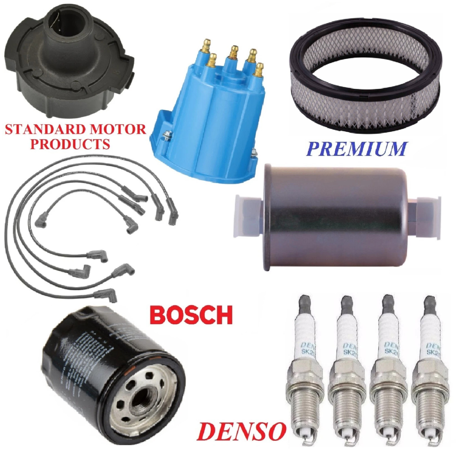 Tune Up Kit Filters Cap Wire Spark Plugs For OLDSMOBILE CALAIS L4 2.5L 1985-1986