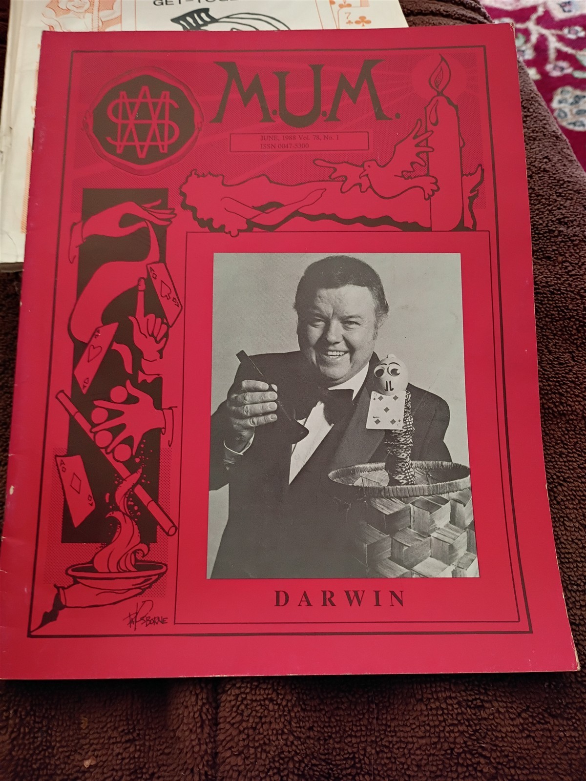 Darwin MUM SOCIETY OF AMERICAN MAGICIANS MAGAZINE June 1988 #11